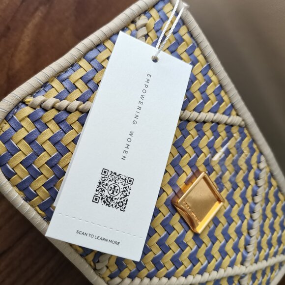 NEW TORY BURCH Small Eleanor Braided Shoulder Bag - Picture 9 of 13